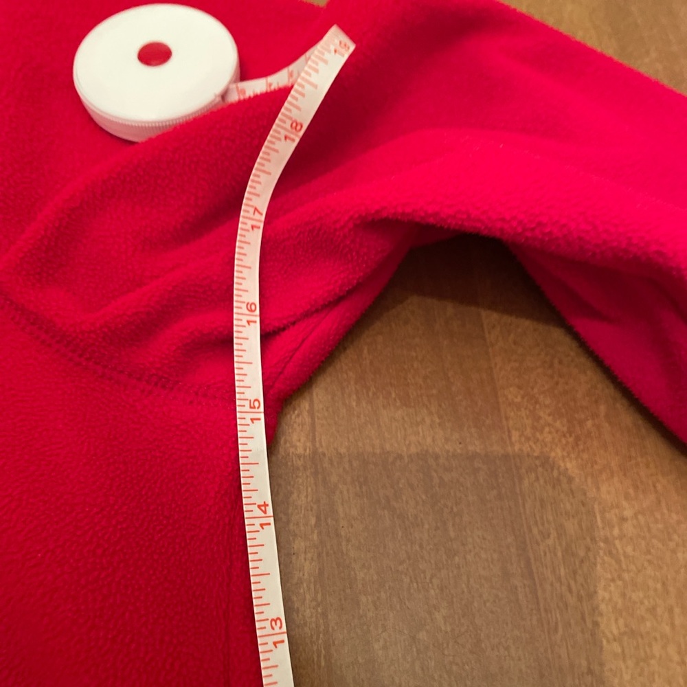 Lands End Men's Red Half-Zip Sweater - Picture 5 of 5
